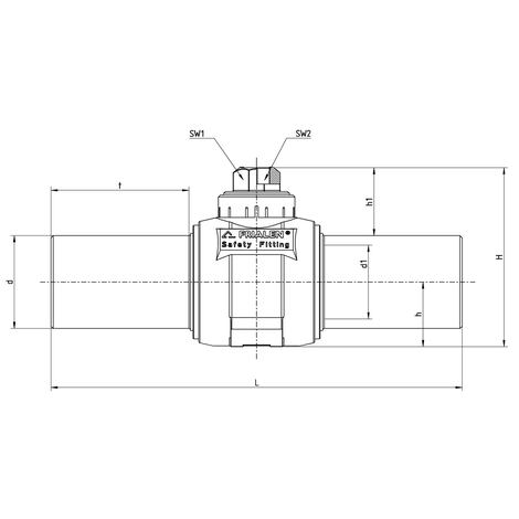 Ball valve for gas